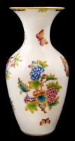 Herendi Viktória mintás váza, kézzel festett, jelzett, hibátlan, m:25,5 cm