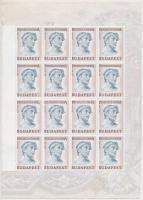 2000. Pénzjegynyomda Budapest 1925-2000 bélyeg minta vagy próbanyomat ívben