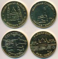 2010. "Budapest érem / Mátyás Templom, Citadella, Parlament, Szent István Bazilika" aranyo...