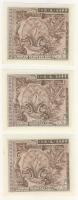 Japán/katonai kiadás 1945-51. 1Y (3x) egymásutáni sorszámmal T:I