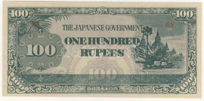 Burma/japán megszállás 1942-44. 1c-100R 9klf, teljes sor T:I