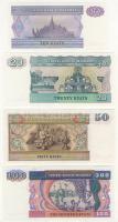 Myanmar 1990-94. 50P,1K (2klf),5K,10K,20K,50K,100K T:I