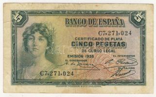 Spanyolország 1935. 5P T:III