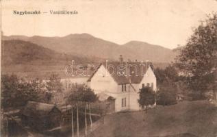 Nagybocskó, Velij Bicskiv; vasútállomás / railway station (EK)