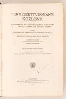 1915 Természettudományi Közlöny, 47. köt., Bp., Királyi Magyar Természettudományi Társulat. Vászonkö...