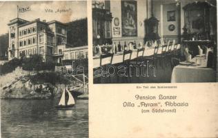 Abbazia, Ayram villa, étterem, belső / villa, restaurant interior (EK)