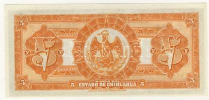 Mexikó/Chihuahua 1915. 5P T:I
