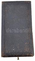 1850- "Koronás Arany Érdemkereszt" kitüntetéshez tartozó tok kissé sérült állapotban