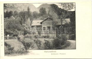 Herkulesfürdő, Baile Herculane; Erdészlak / forestry house (vágott / cut)