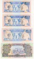 Somaliland 1996. 5Sh.10Sh,20Sh,50Sh,100Sh "bronz kiadás" + 20Sh,50Sh (2klf) "ezüst ki...