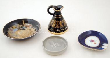 Porcelán tárgyak, jelzettek, matricásak, hibátlanok, összesen:11 db