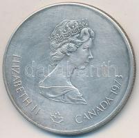 Kanada 1973. 5$ Ag "Montreali olimpia - Észak-Amerika térkép" T:2- ph.
Canada 1973. 5 Dol...