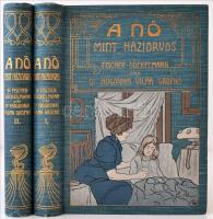 A nő mint háziorvos. Az egészség ápolásának kézikönyve. Fischer-Dückelmann Anna nyomán közrebocsájtotta, előszóval és jegyzetekkel ellátta Hugonnai Vilma I-II. köt. Bp., 1907, Minerva. VIII, 447 l. 15 t.; 344 l. 17 t. A melléklet benne van. Rendkívül gazdag szövegközti képanyaggal. A táblák és a melléklet színesek. Festett, aranyozott kiadói egészvászon-kötésben, kifejezetten szép állapotban.