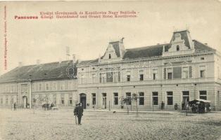 Pancsova, Pancevo; Királyi Törvényszék, Kontilovics Nagyszálloda / court, hotel