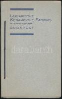 1934 Ungarische Keramische Fabriks Budapest, katalógus szép állapotban, 20x13cm