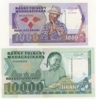 Madagaszkár 1974-88. 50R,100R,500R (2klf),1000R (2klf),10.000R összesen 7klf T:I