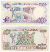 Zambia 1989-91. 2K,10K (2klf),20K,100K,500K T:I