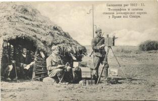 Vraka near Shkodra; Balkan wars 1912-13, Albanian telegraph and optical station squad