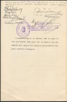 1912 A Budapesti Villamos Városi Vasut részvénytársaság alapszabályai a közgyűlési elnök és mások al...