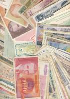 208db bankjegy, egész világ, régi és új, benne néhány kupon is T:I,II,III,IV