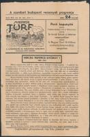 1941 Magyar Turf. A Lótenyésztés és Versenyügy közlönye, pp.:8, 24x16cm