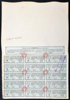 Budapest 1896. "Victoria Naphtatermelési Részvénytársaság" részvénye 100Ft-ról teljes szel...