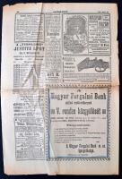 1898 Kerékpár. A Magyar Újság melléklete, kissé gyürött, pp.:4, 41x27cm