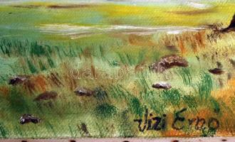 Vízi Ernő: Vízparton. Olaj, vászon, jelzett, 40x50 cm