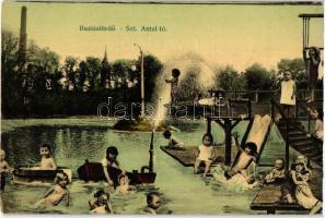 Buziásfürdő; Szent Antal tó, montázs / lake, montage  (EK)