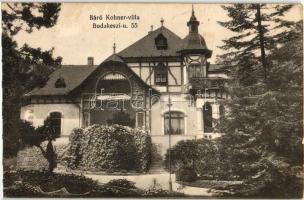 Budapest II. Báró Kohner villa; Budakeszi út 55.