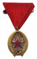 1954. "Munka Érdemrend" arany fokozata mellszalaggal, eredeti tokban T:2- szennyeződés