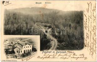 Delnice; vasútállomás, vasúti alagút / railway station, railway tunnel (kis szakadás / small tear)