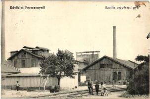 Perecseny, Perechyn; Bautlin vegyészeti gyár / chemistry factory (EK)