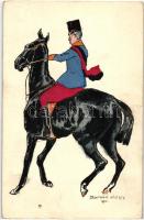 Osztrák-Magyar lovassági katona / K.u.K. cavalary soldier, s: Bunák József (EB)