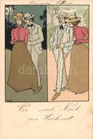 Faragó Géza, Erkölcseink képeslap sorozat grafikai tervnyomatai 6 db / series of 6 postcard art desi...