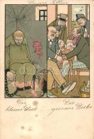 Faragó Géza, Erkölcseink képeslap sorozat grafikai tervnyomatai 6 db / series of 6 postcard art desi...