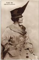 8 db RÉGI motívumlap; magyar színésznők, Fedák Sári, Radványi Klára, Rátkai / 8 old motive cards; Hu...