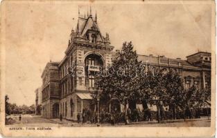 7 db RÉGI történelmi magyar városképes lap, vegyes minőségben; Budapest, Szeged, Szentgotthárd, Misk...