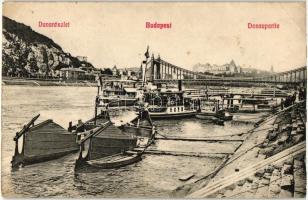 7 db RÉGI történelmi magyar városképes lap, vegyes minőségben; Budapest, Szeged, Szentgotthárd, Misk...