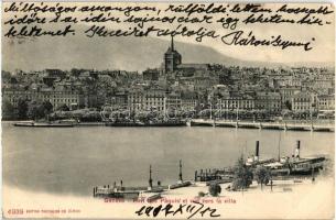 9 db RÉGI európai városképes képeslap, főleg francia, német és svájci lapokkal, vegyes minőség / 9 o...