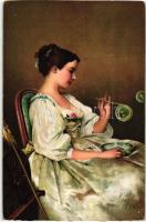 18 db RÉGI használatlan motívumlap vegyes minőség; művész / 18 old unused motive cards mixed quality...