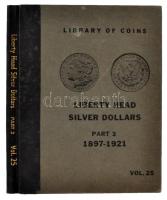 "Liberty head silver dollars part 3 1897-1921" eredeti gyűjtői album / "Library of coins" collector's album