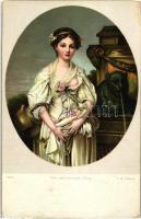 17 db RÉGI használatlan motívumlap vegyes minőség; művész, erotika / 17 old unused motive cards mixe...