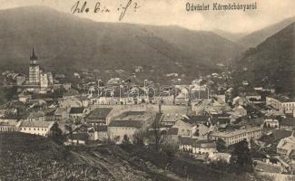 Körmöcbánya, Kremnica; Látkép zsinagógával, kiadja Paxner J. és Biron H. / view with synagogue (Rb)