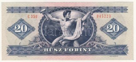 1980. 20Ft előoldali nyomat jobbra tolódva T:I