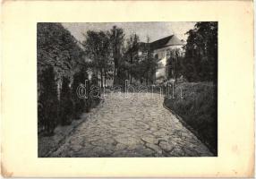 Szombathely - 4 db városképes képeslap, egy másodpéldánnyal: Római út a püspöki kertben, Krisztus sz...