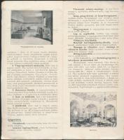 cca 1910 Szt.-Lukácsfürdő gyógyhely, Budapest (Buda), kihajthatós turisztikai nyomtatvány,  23x42cm+...