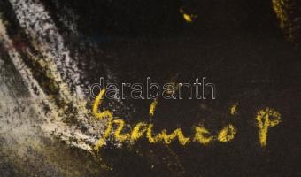 Szántó jelzéssel: Angyal. Pasztell, papír, üvegezett keretben, 30×23 cm