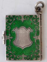 "Felejthetetlen napok" zománcozott ezüst(Ag) könyvecske, jelzett, br: 11,1 g