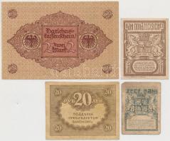 Vegyes: Németország / Weimari Köztársaság 1920. 2M + Orosz Birodalom 1917. 20R + Románia 1917. 10b +...